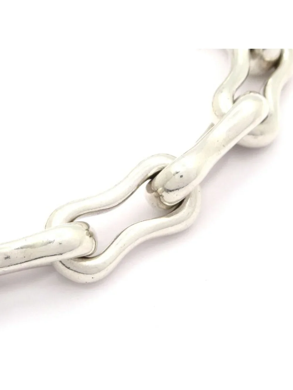 Hermes Bracelet Silver Gold Cadena Charm